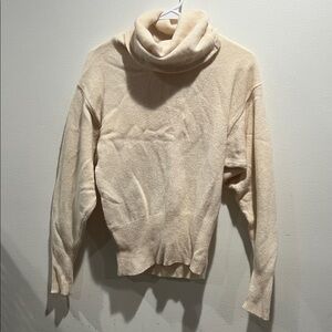 Vintage Christian Dior ivory Cowl Neck Sweater